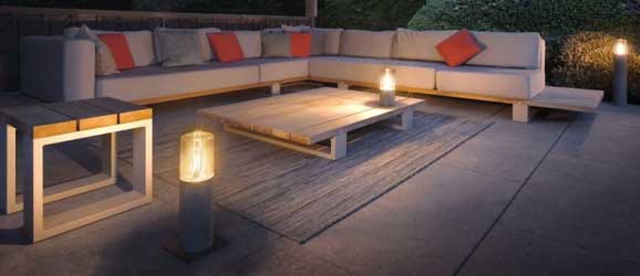 SLV LISENNE en lampadaire et lampe à poser pour l'extérieur