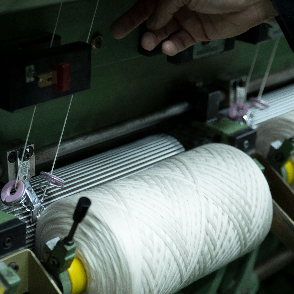 Spinning of our merino wool