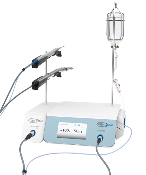 The new Piezomed Pro with the W&H Amadeo on a white background. The new Piezomed Pro with the W&H Amadeo on a white background.