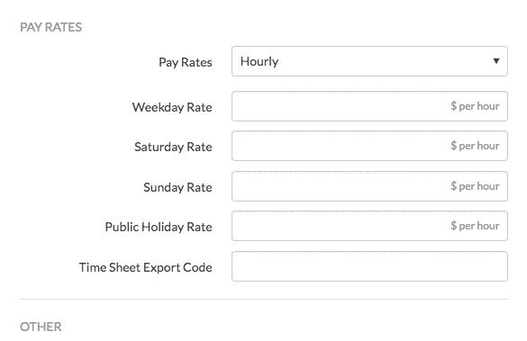 Salary allocation options in Deputy