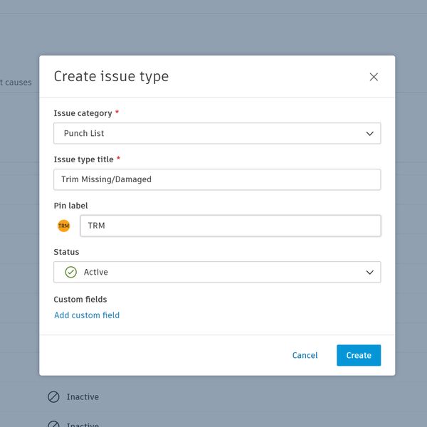 プロジェクトの指摘事項をカスタマイズできる建設の指摘事項ソフトウェア
