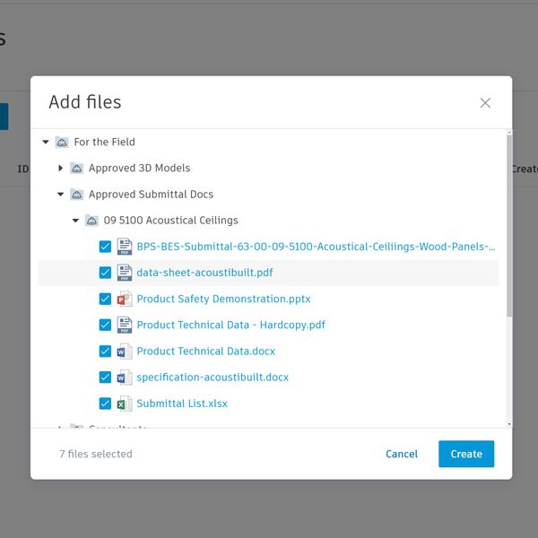 Bildschirmfoto der Übertragungssoftware für das Bauwesen.