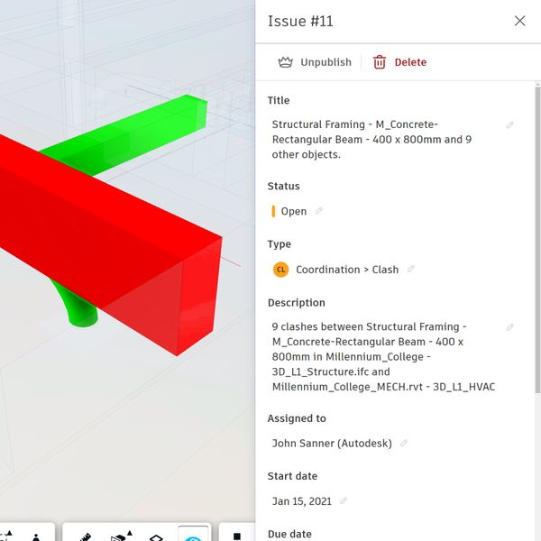 干渉チェック ソフトウェアのスクリーンショット。