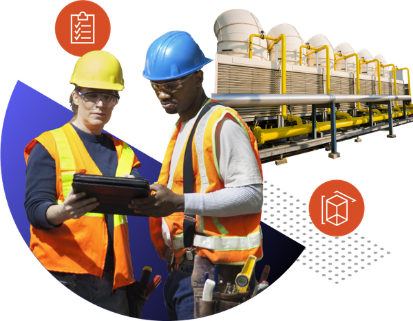 請負業者向けソフトウェアを使用する Mechanical 社の下請業者