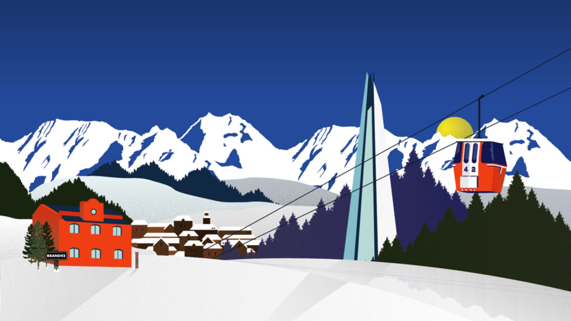 Our office adopting the après-ski theme