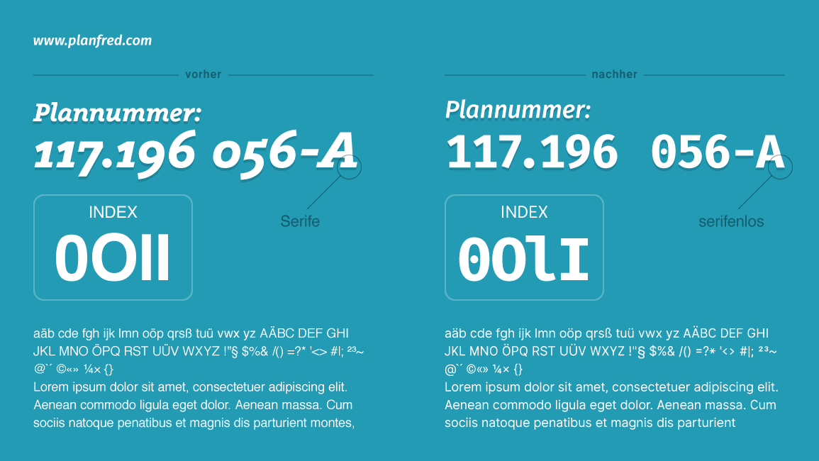 Planfred is getting clearer - font update