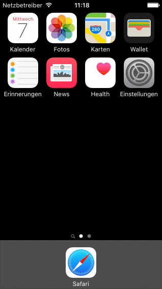 Quick instructions: Adding Planfred to the home screen in iOS
