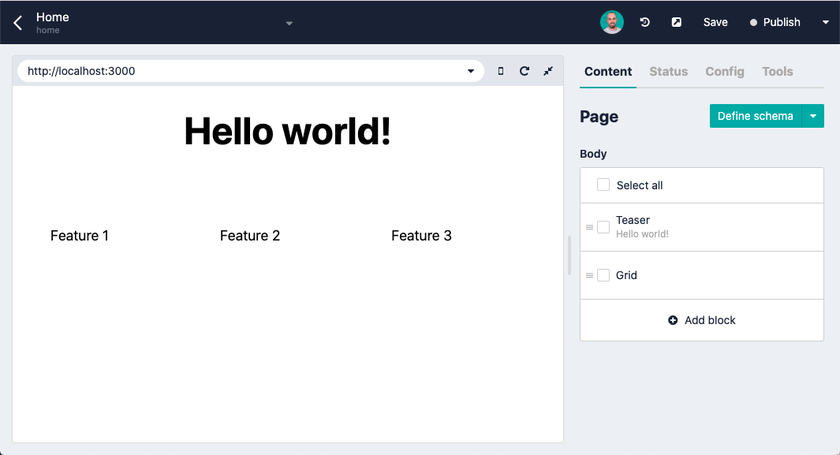 Storyblok editing capabilities