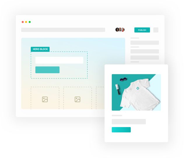 Illustration showing the Visual Editor of Storyblok
