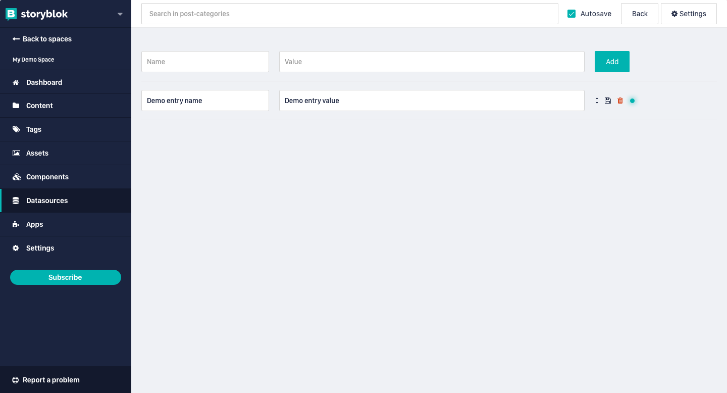 Storyblok editing capabilities