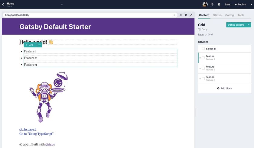 Add Grid and Feature