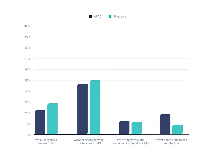 Respondents' opinions regarding headless infrastructure