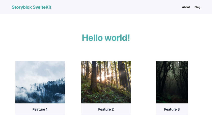 Refined feature components with images