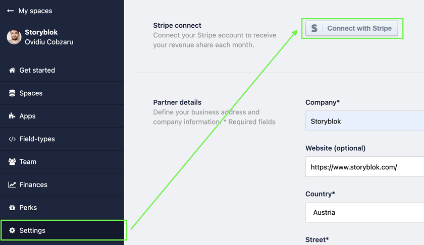 Storyblok editing capabilities