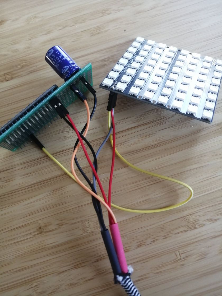 Parts connected