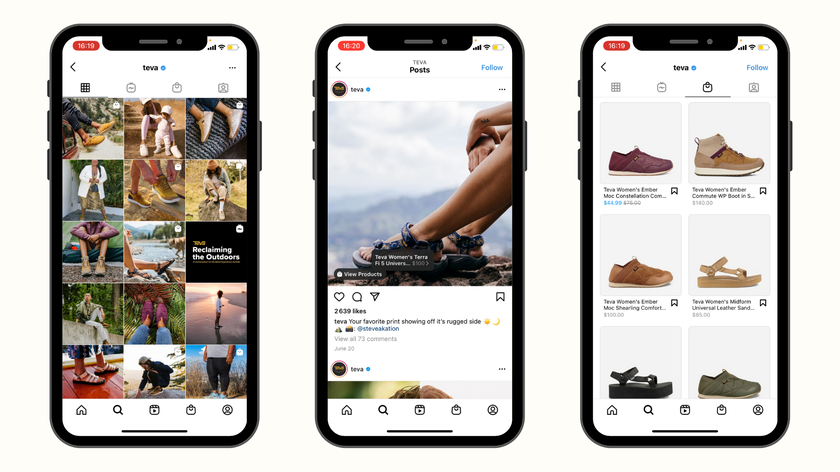 Examples of Teva's Instagram