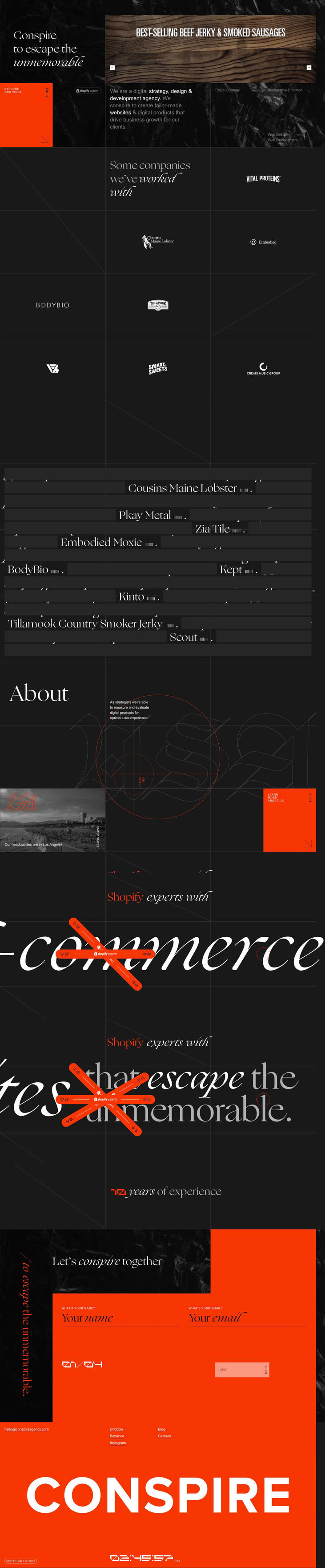 Conspire Agency Screenshot
