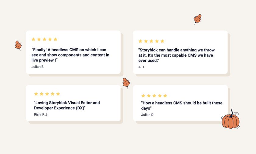 Storyblok editing capabilities