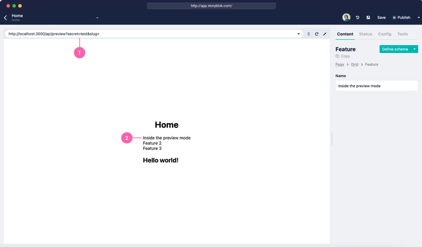 Inside Preview Mode