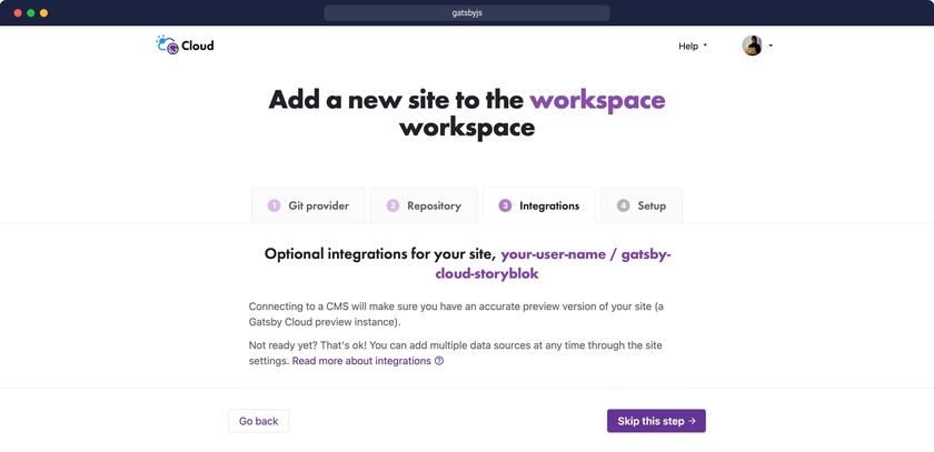 Skip an optional integration