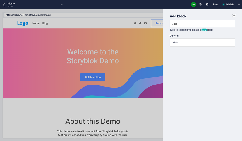 Adding the Nestable Component to your pages Schema