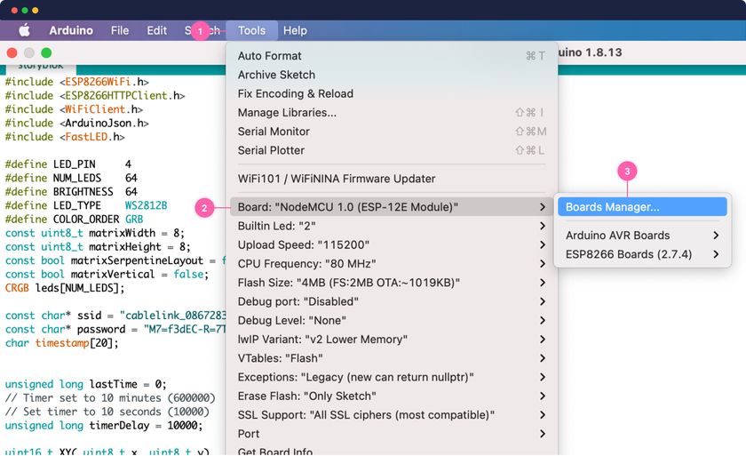 Board Manage Settings