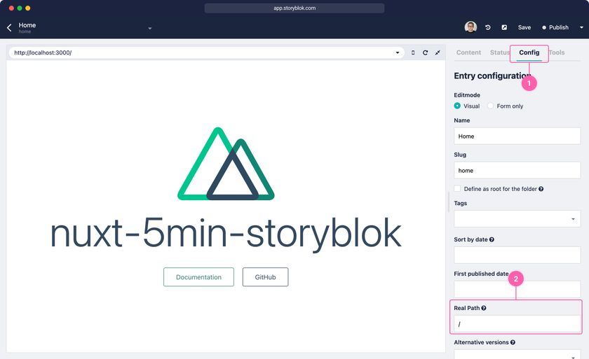 Storyblok editing capabilities