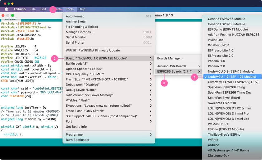 Board Manage Settings