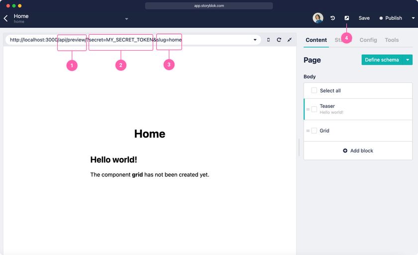 Preview Mode in Storyblok