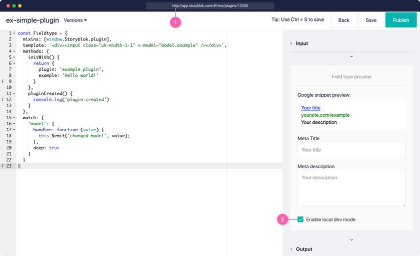 Plugin Local Development