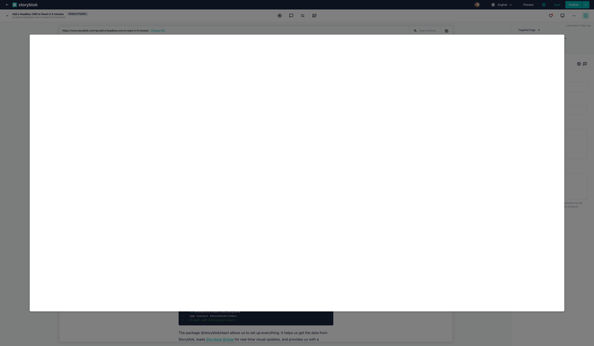 Modal for custom field types in Storyblok