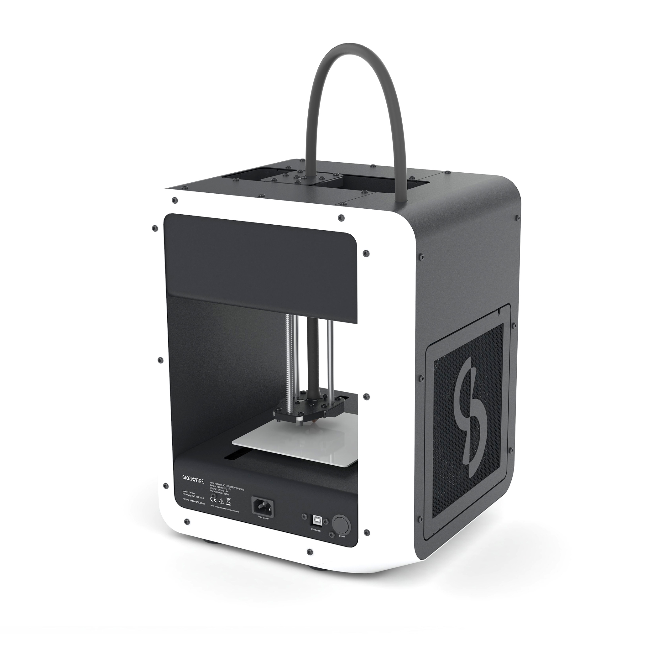 Wizualizacja projektu wzorniczego drukarki 3D w technologii FDM