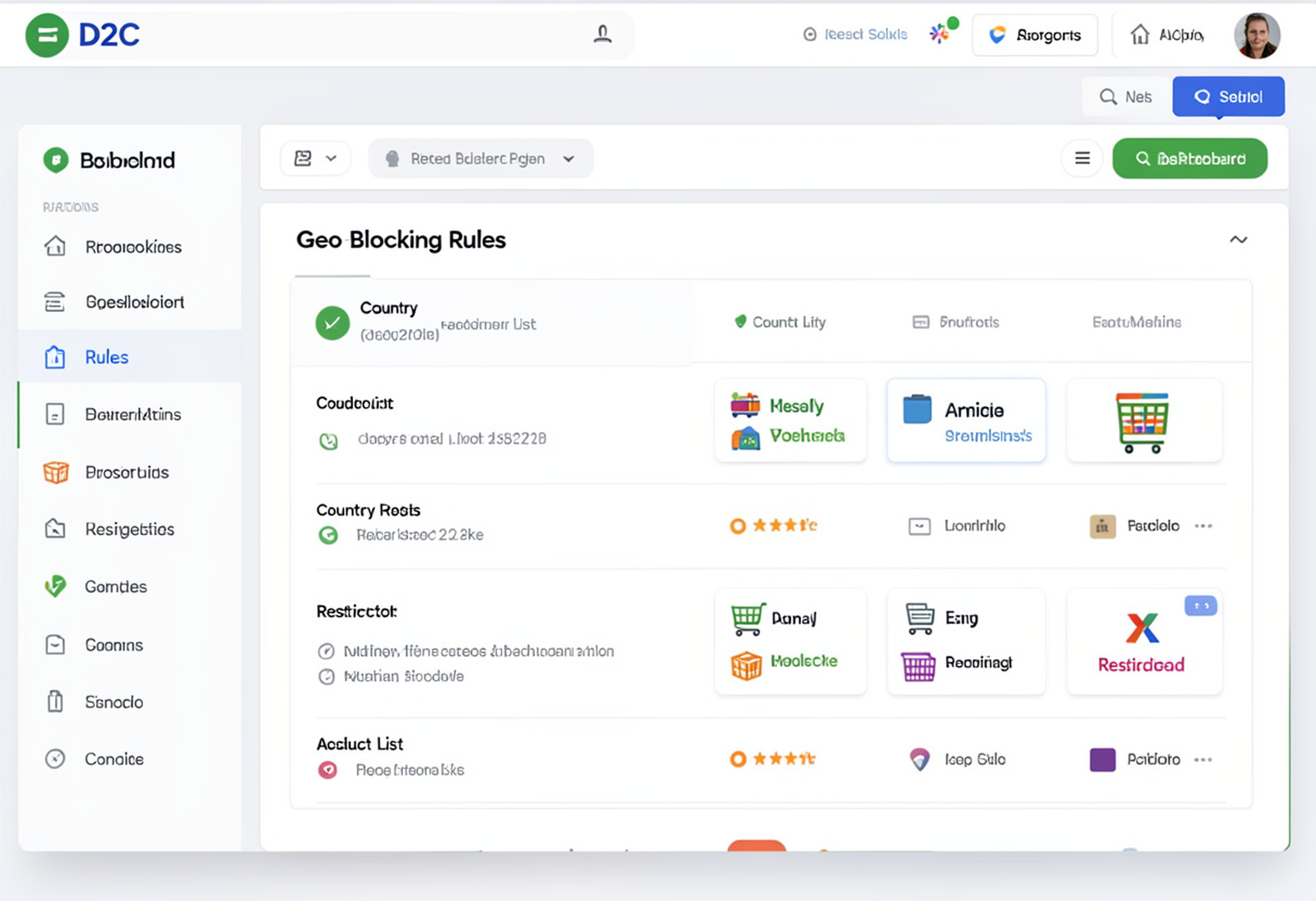 Examples of geo-blocking