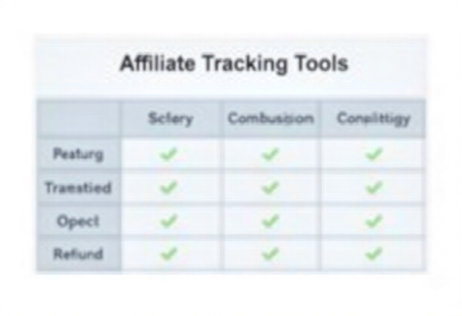 Affiliate Tracking Tools Comparison Table
