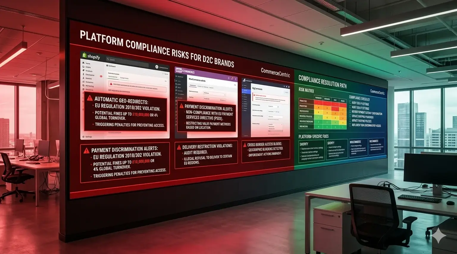 D2C platform geo-blocking compliance risks