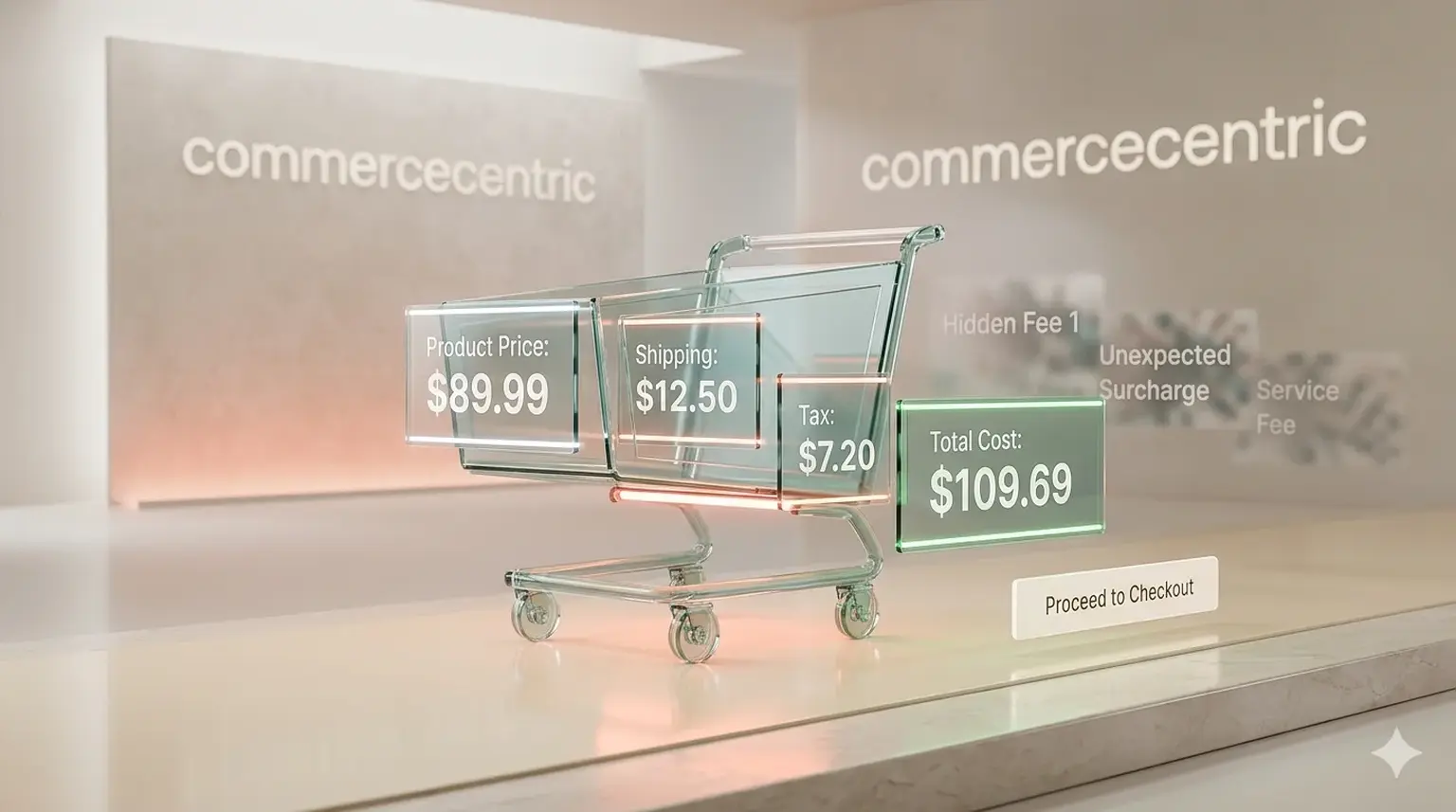 Upfront pricing and transparent checkout