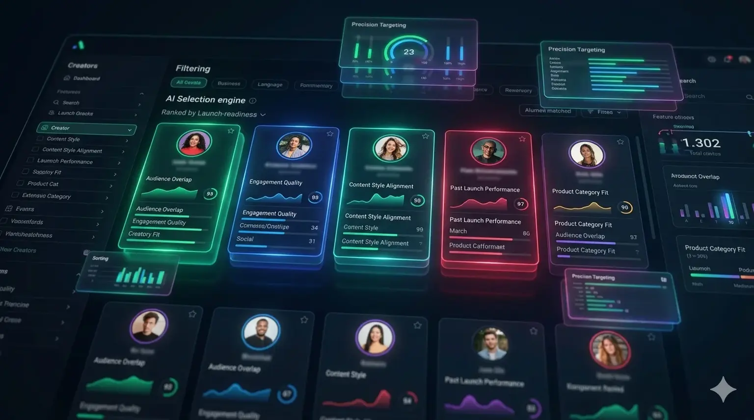 Influencer selection for product launch