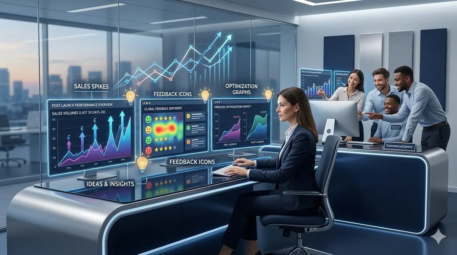 Post-launch analytics optimization dashboard