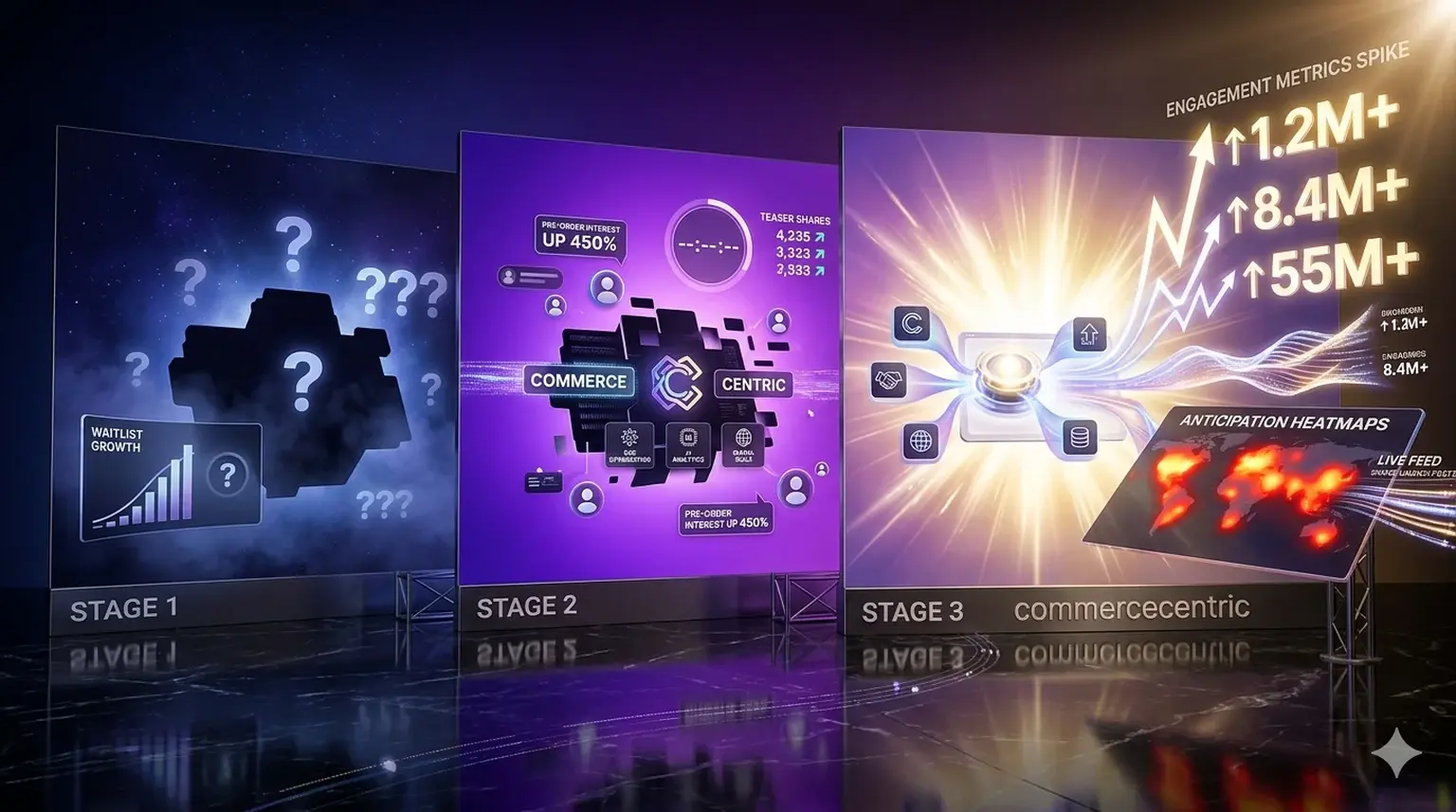 Pre-launch campaign anticipation build
