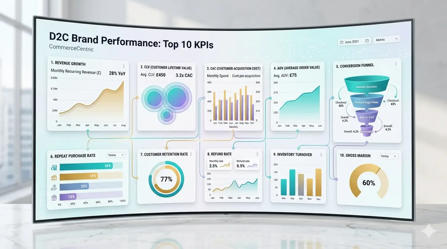 Top 10 Key performance indicators for D2C brands