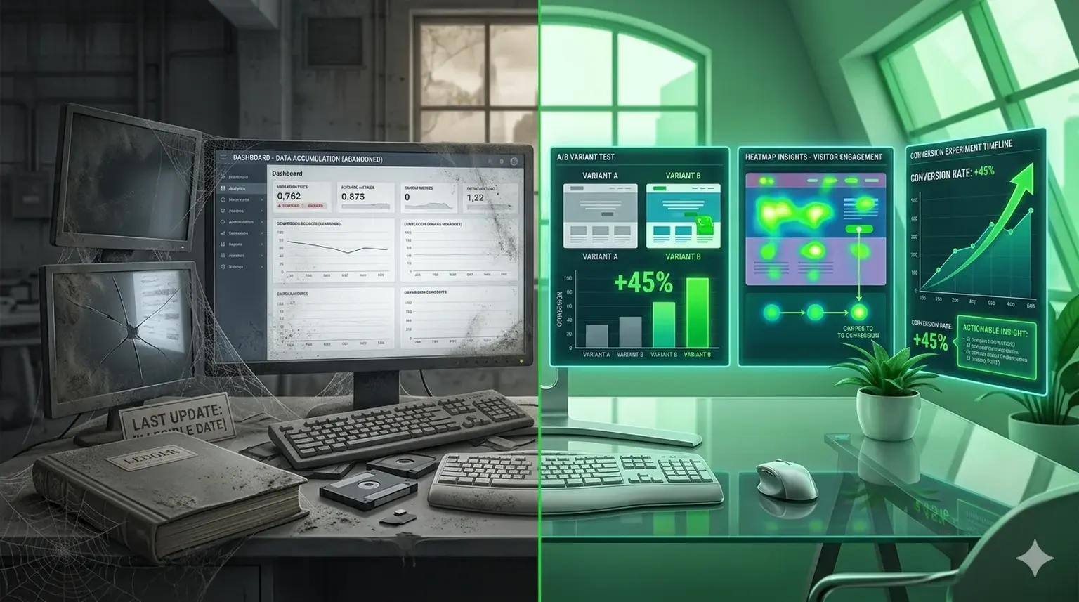 Analytics and testing dashboard