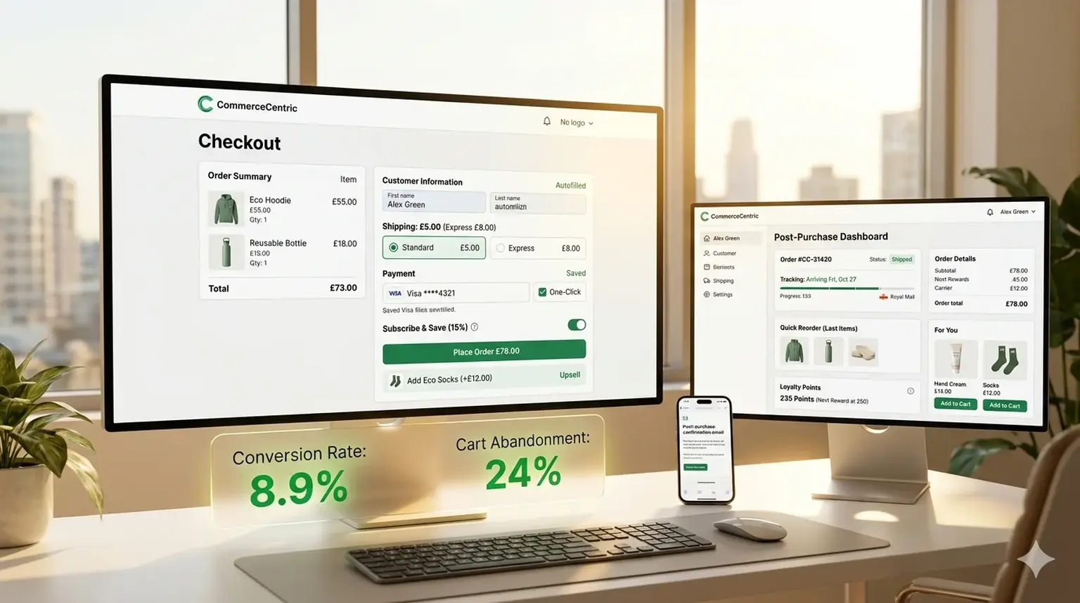 D2C checkout and post-purchase optimisation