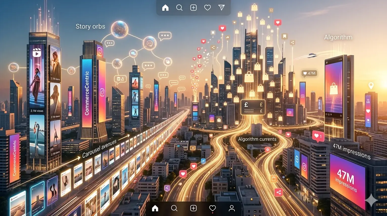 Instagram marketing ecosystem metropolis