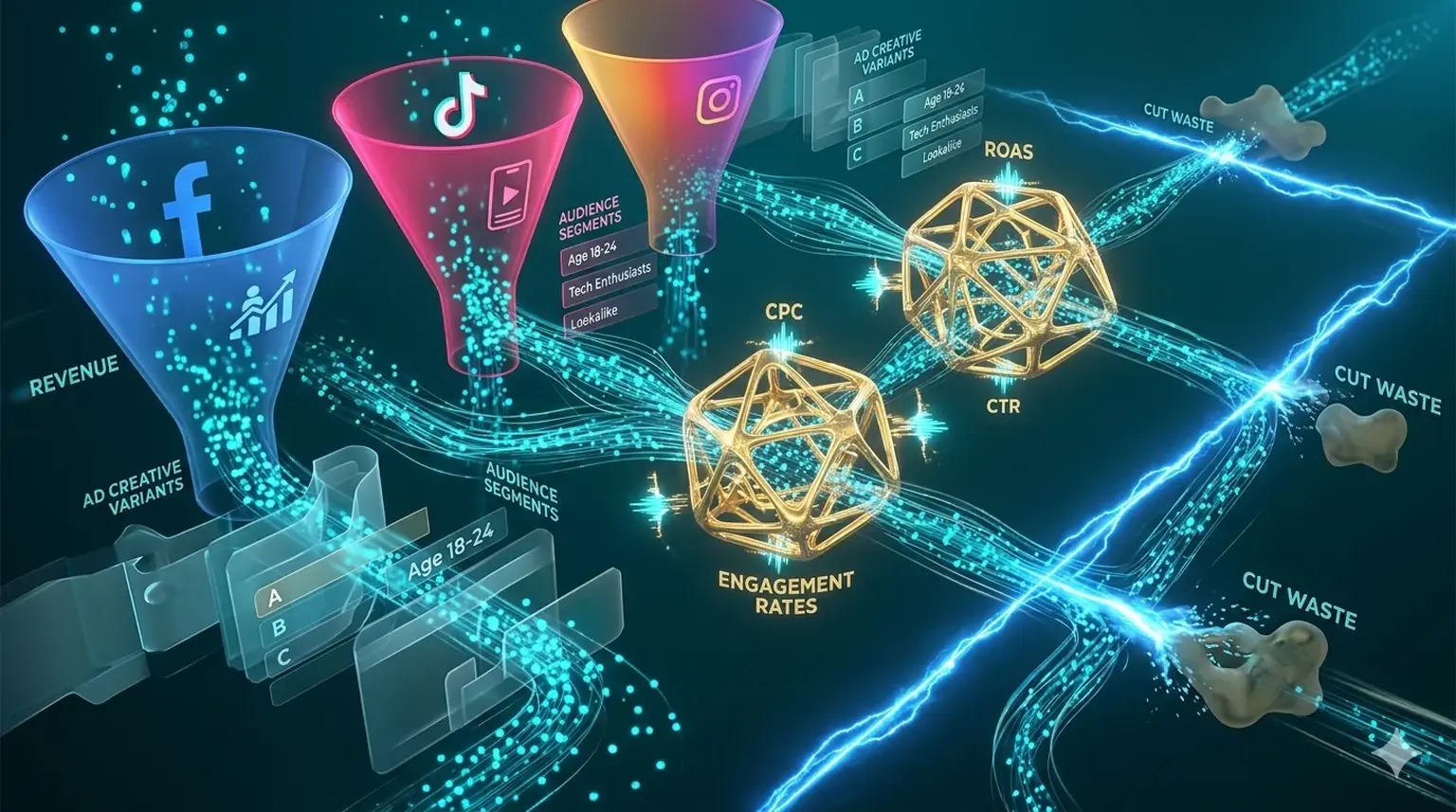 Social media analytics ad optimization ecosystem