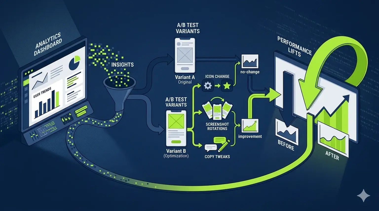 App analytics iteration cycle