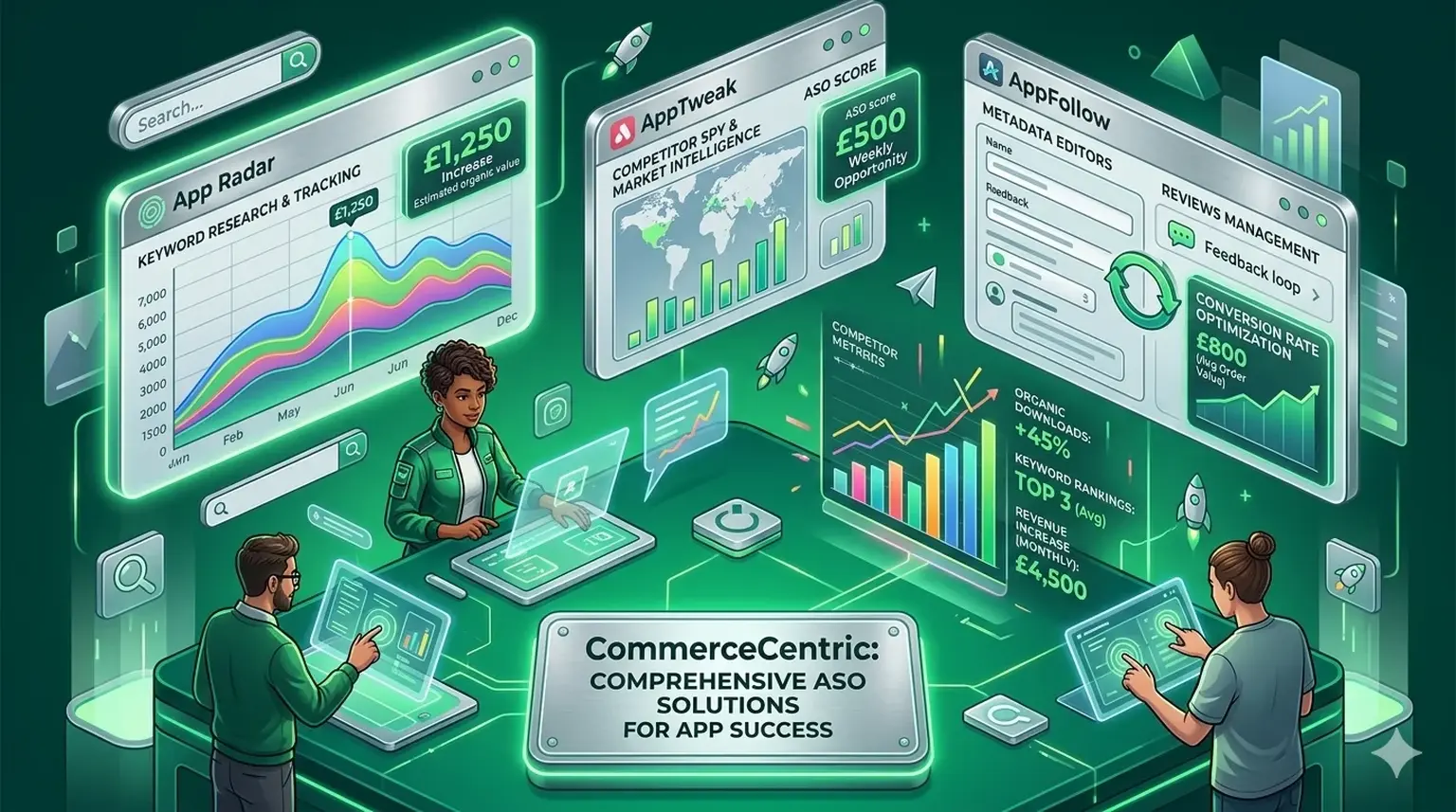 Top ASO tools dashboard