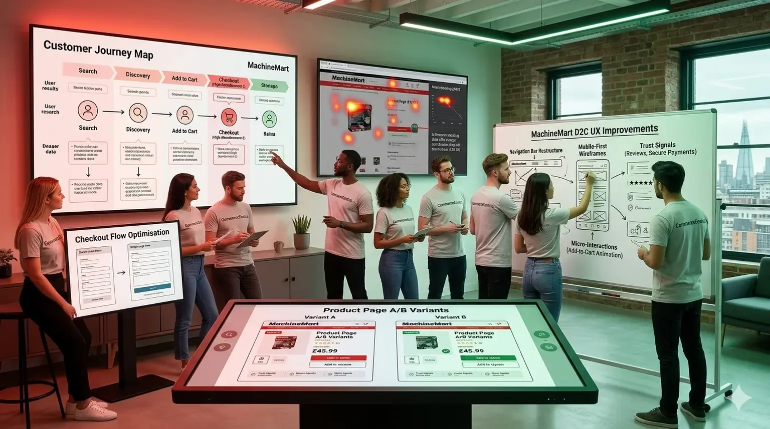 D2C UX consultation and wireframing