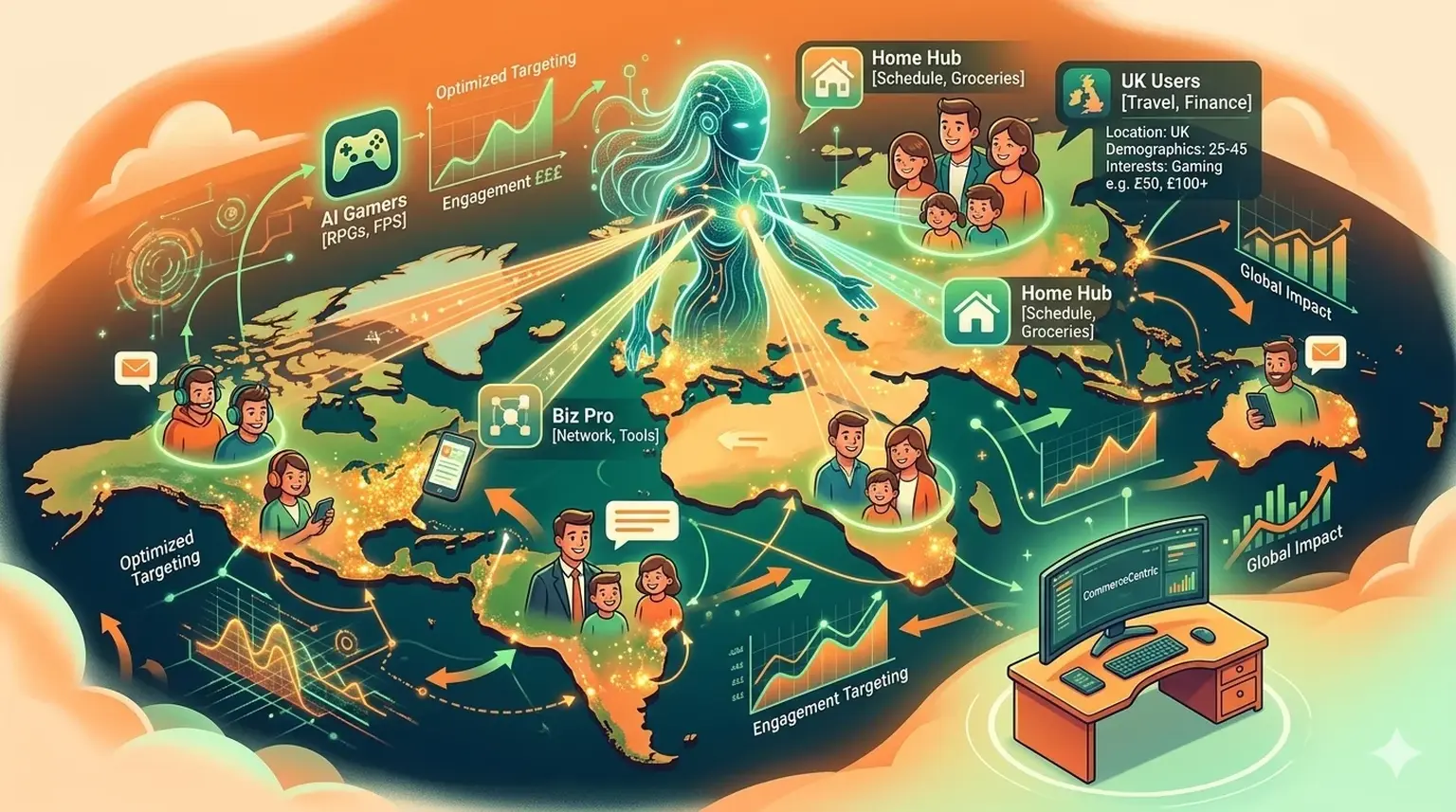 AI personalizes app user targeting graphic