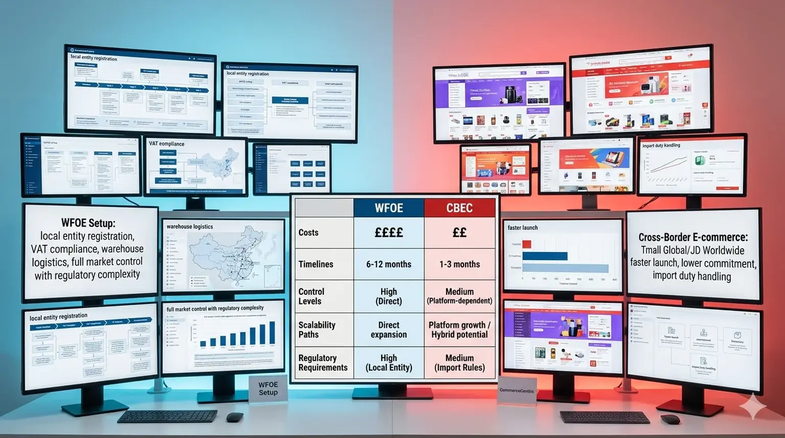 WFOE vs cross-border China entry models