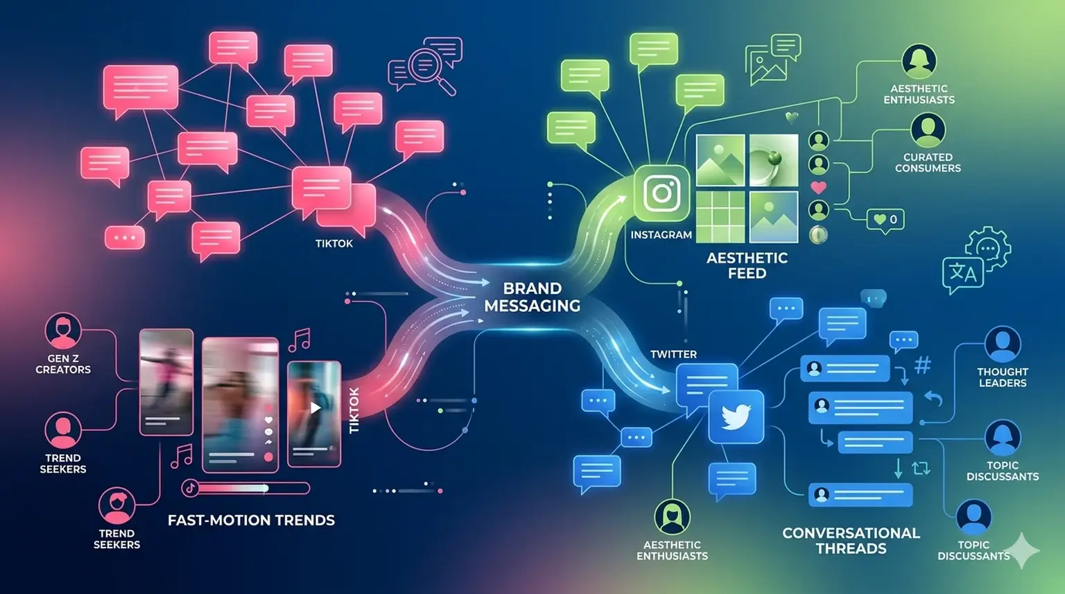 Social media audience language mapping